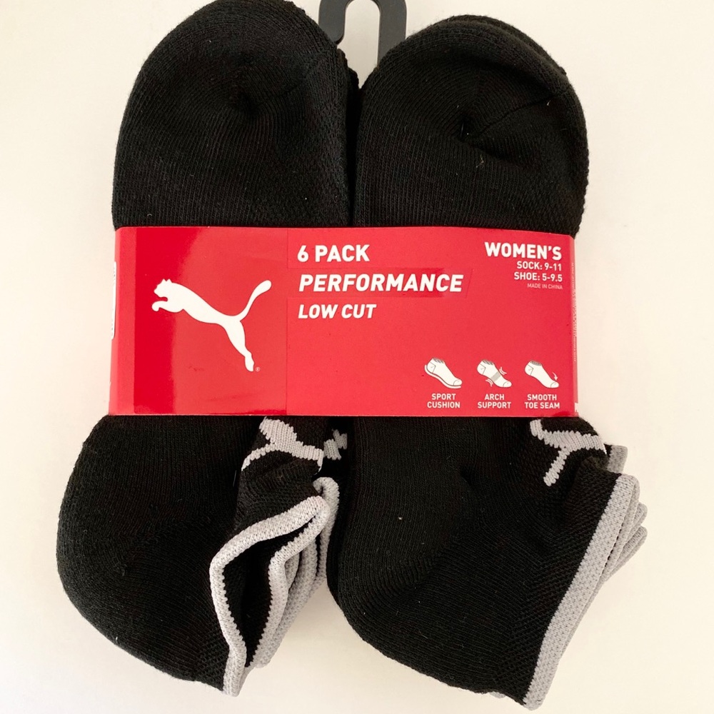 Puma 6 Pack Performance Low Cut Womens